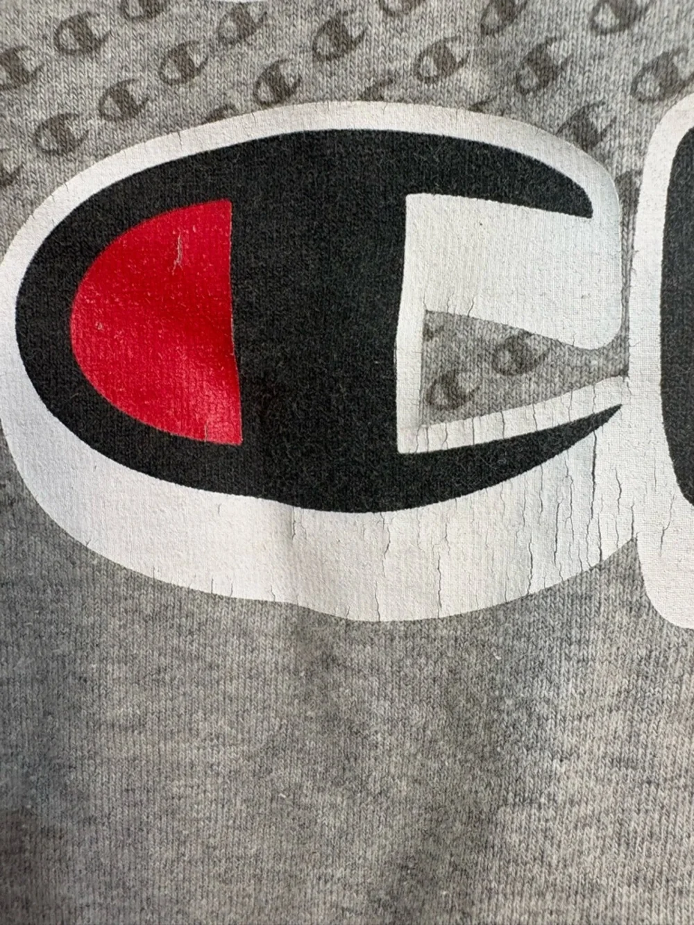 Champion Heather Gray Crewneck T-Shirt with Tag - Picture 7 of 10